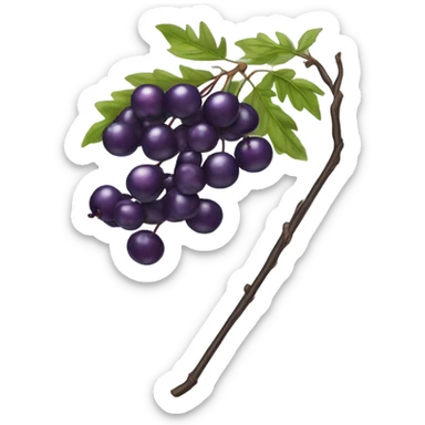  elderberry wand  sticker