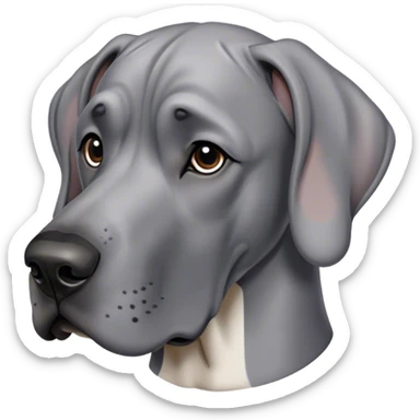 Great Dane only grey sticker