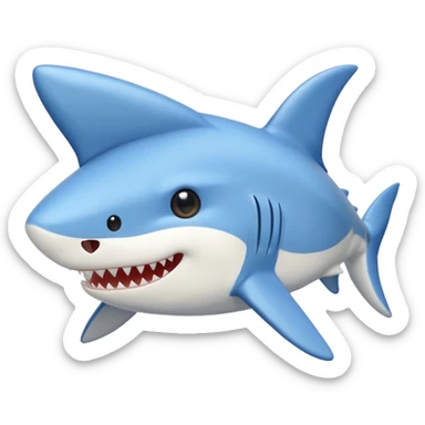 mofusand shark cat sticker