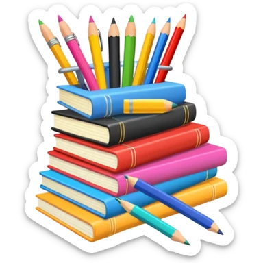 school supplies sticker