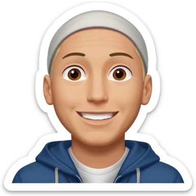 smile eminem sticker
