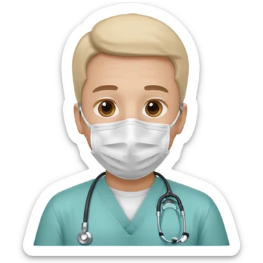 man health worker sticker