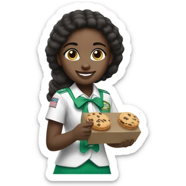 Panda Girl Scout sticker