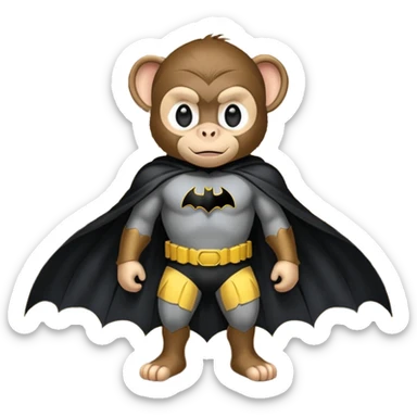 Batman monkey on the porch sticker