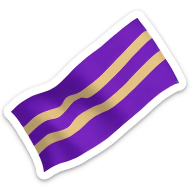 Intersex pride flag with yellow background and purple circle in the middle  sticker