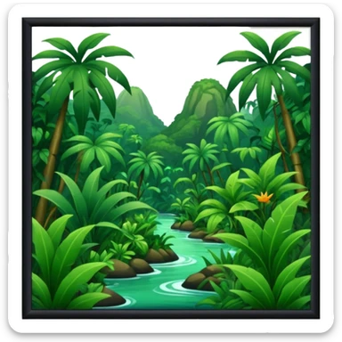hintergrund dschungel sticker