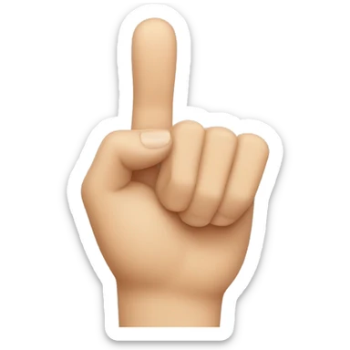 showing thumb downwards sticker