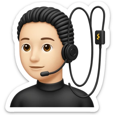 neckband with wire sticker