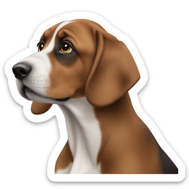 Kemik yiyen köpek sticker