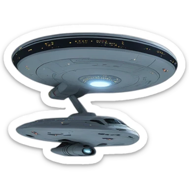 Starship enterprise Star Trek next generation sticker