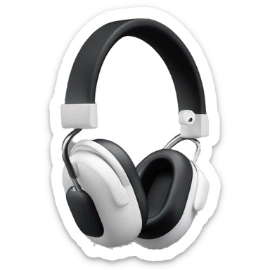 Headset AirPods Max on black background  sticker