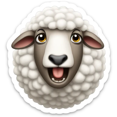 A sheep who insult sticker