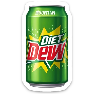diet mountain dew sticker