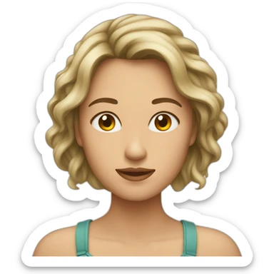 Emoji femme pleure cœur brisé  sticker