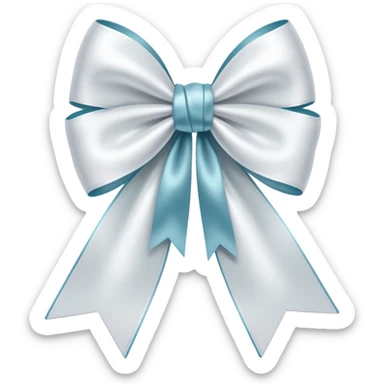 white bows  sticker