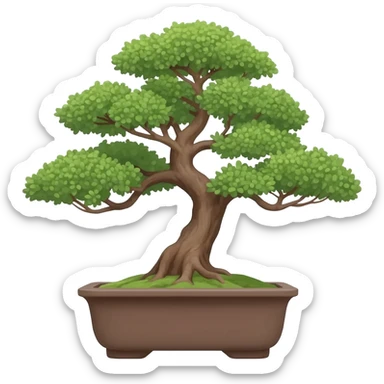 Bonsai tree sticker