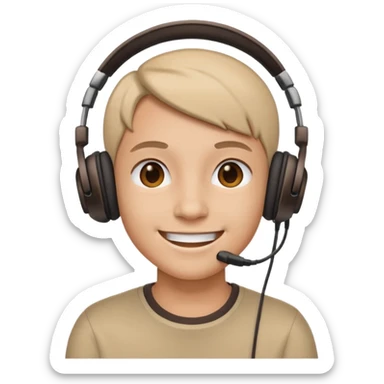 headphone wearer
 sticker