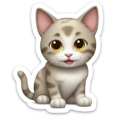 Cute cat  sticker