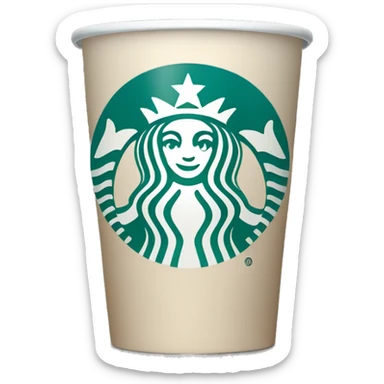 Pastel blue Starbucks coffee sticker
