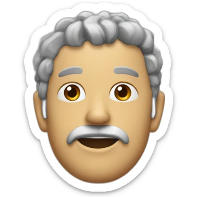 Cabeza de alinigena con cuernos sticker