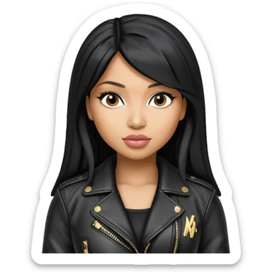Nicki Minaj wear leather jacket sticker