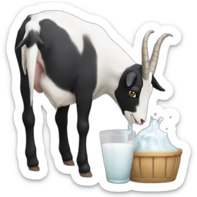 goat milking sticker