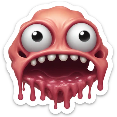 Melting monstrosity  sticker