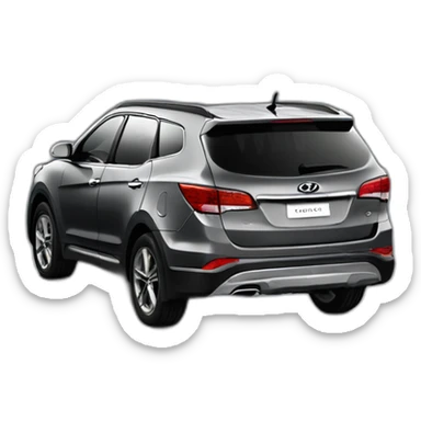 Hyundai Santa Fe year 2011 dark grey sticker