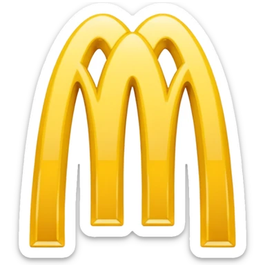 mcdonald logo sticker