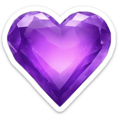 Amethyst-colors-heart sticker