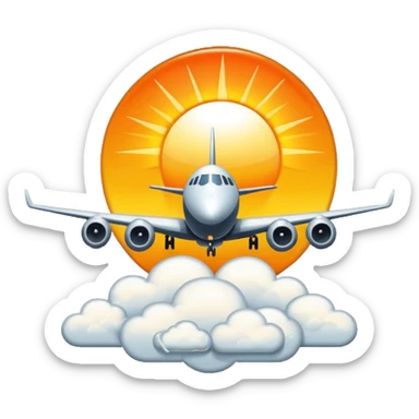Crée un emoji en pixel art combinant 🛫 (avion au décollage) et 🌤️ (soleil derrière un nuage).
Style : rétro pixel art, résolution 32x32 pixels.
Format : PNG avec fond transparent. sticker