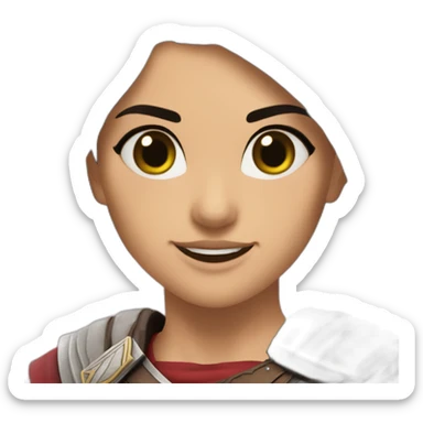 Assassinscreee-kassandra-happy sticker