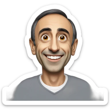 Éric Zemmour sourire malicieux sticker