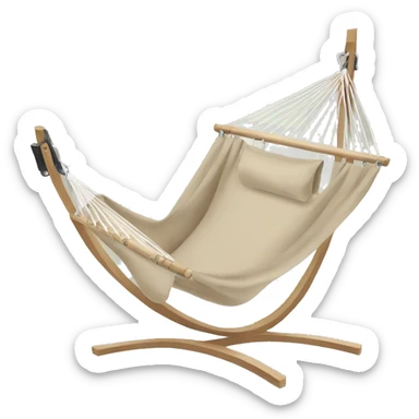 Beige hammock chair sticker