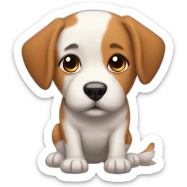 perro con patas de teru teru sticker