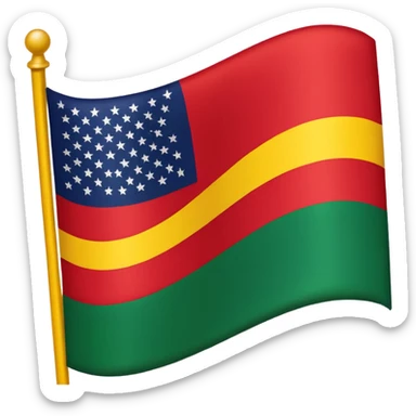 Black American heritage flag sticker