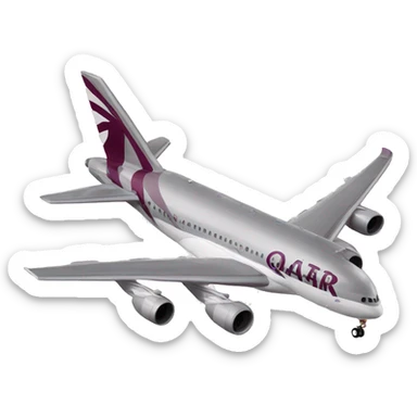 Qatar Airways air plane sticker