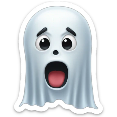 Ghost irritating sticker