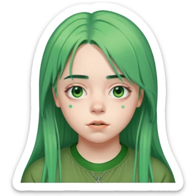 Billie Eilish just head  sticker