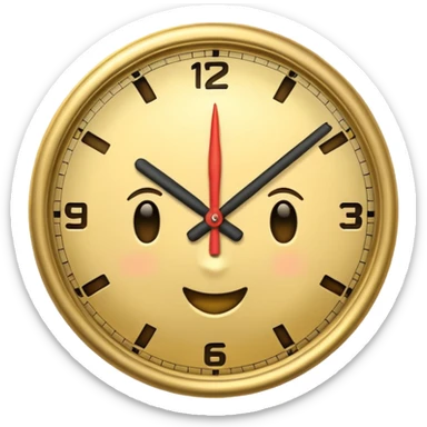 Clock it emoji sticker