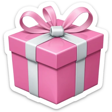 pink GIFTS BOX sticker