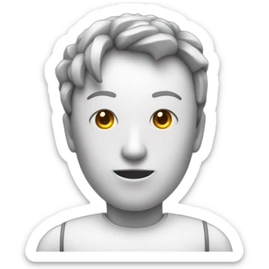  personaje android sosteniendo algo sticker