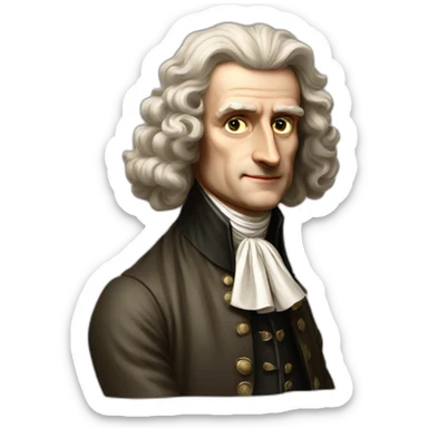 Sir Isaac Newton sticker