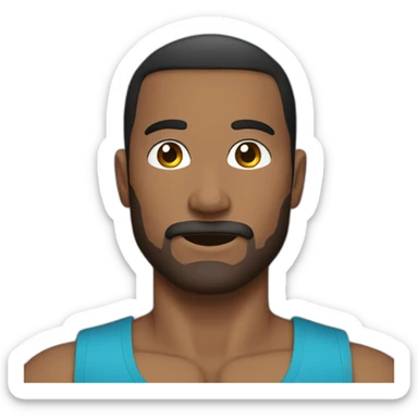 man person workout sticker