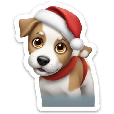 Cute Christmas dogs sticker