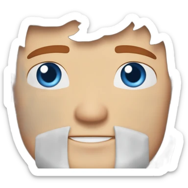 Ryan mcpartlin Blue eyes neatly combed back red hair handsome chiselled jaw sharp cheekbones sticker