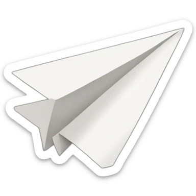 paper plane sticker
