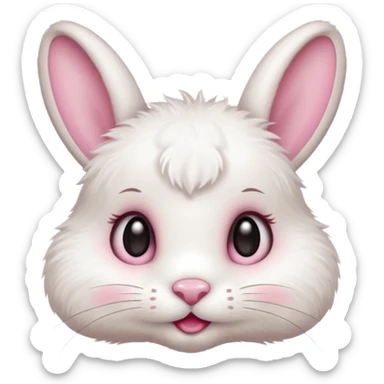 Baby Bunny face  sticker