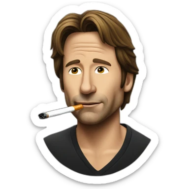 hank moody smokes cigarette sticker