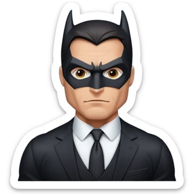 batman sem a mascara sticker